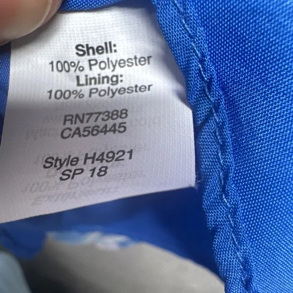 J.Crew Blue Floral Scalloped Cami Women's Size 4 Sleeveless Summer Top Shirt - Picture 6 of 8